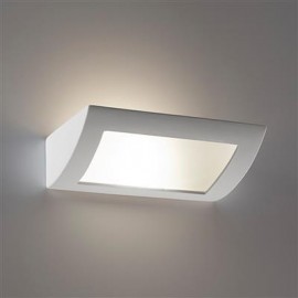 Domus-BF-8232 Ceramic Frosted Glass 30cm Wall Light - Raw / E27